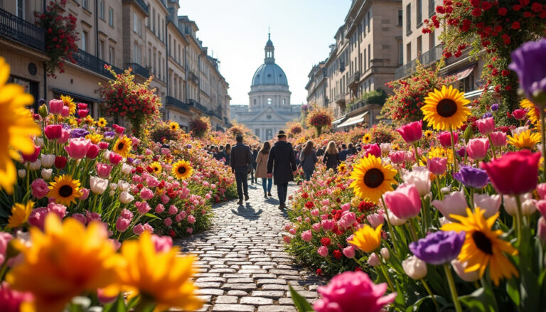 découvrez le pop-up floratif qui enchante lyon ! plongez dans un univers coloré et parfumé, où la nature s'invite en plein cœur de la ville. une expérience unique à ne pas manquer !